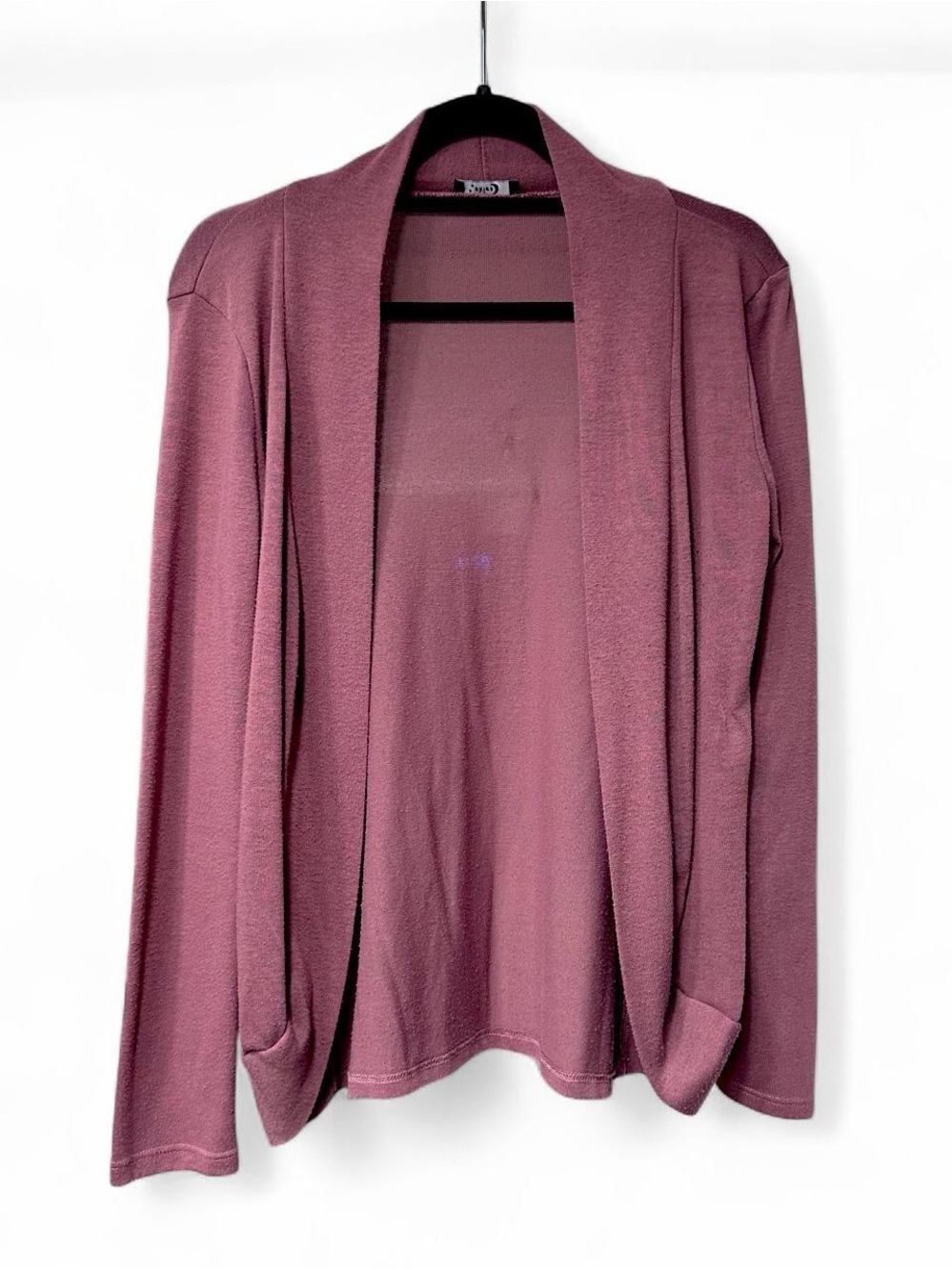 Women's Open-Front Dusty Rose Cardigan Sweater